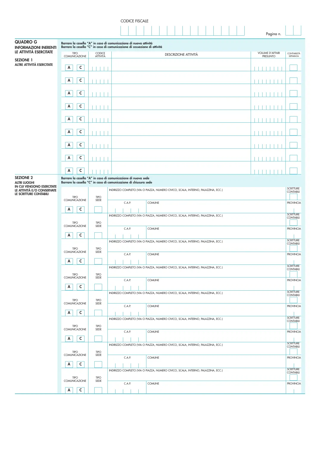 Modello AA7/10 (partita IVA di società, enti e associazioni), pagina 3