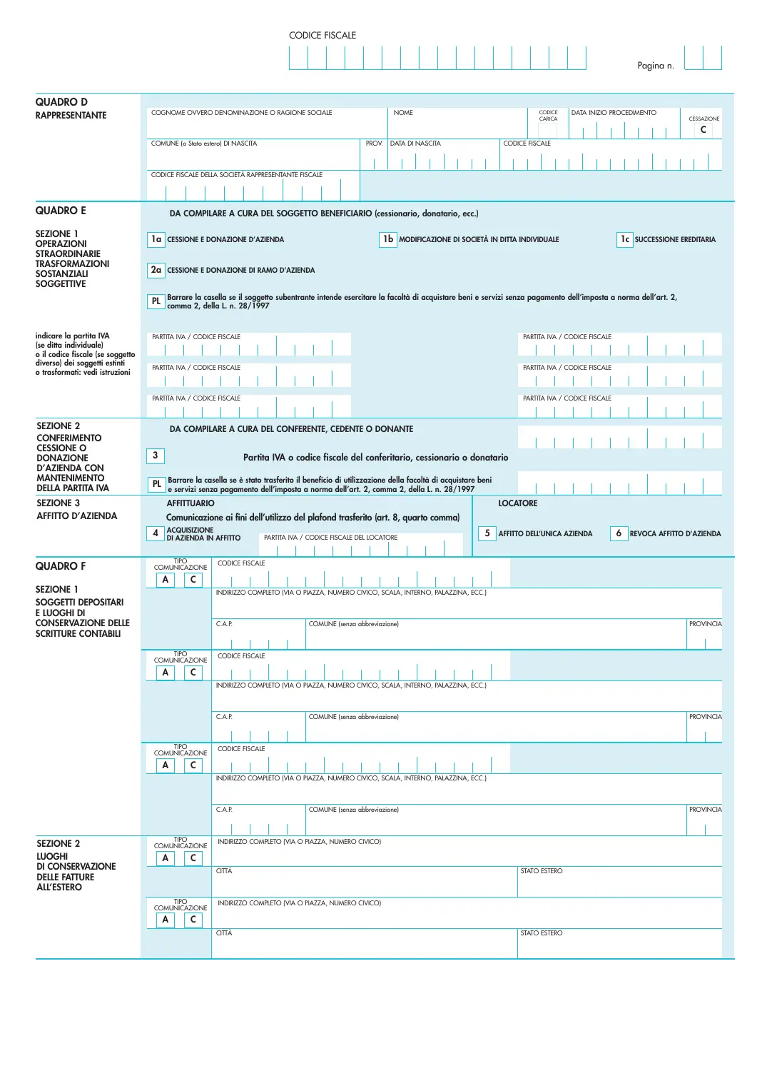 Modello AA9/12 (partita IVA persone fisiche), pagina 2